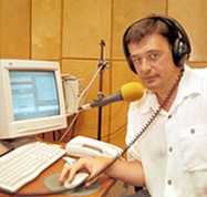 Yuri Kostin in radio studio